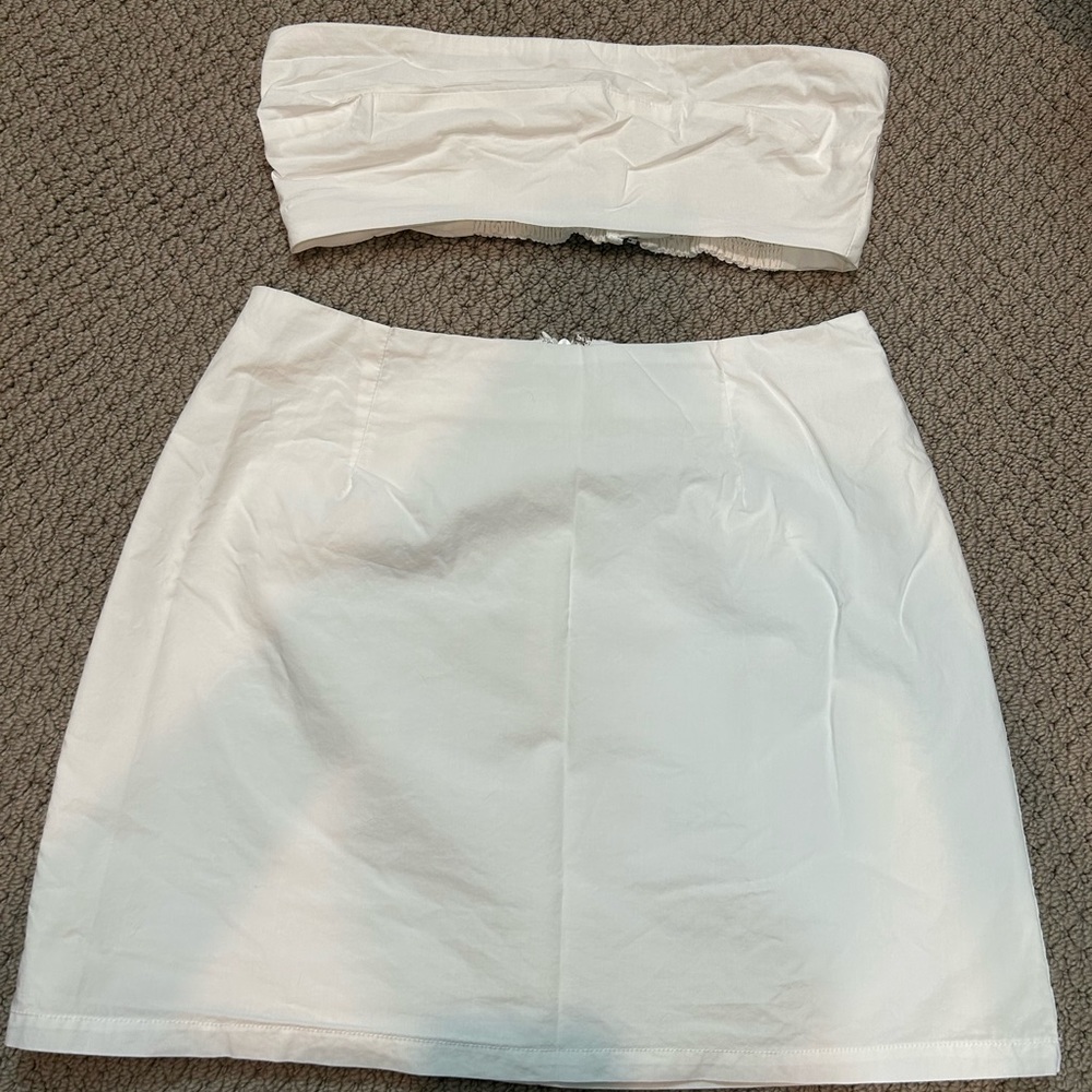 Two piece white set